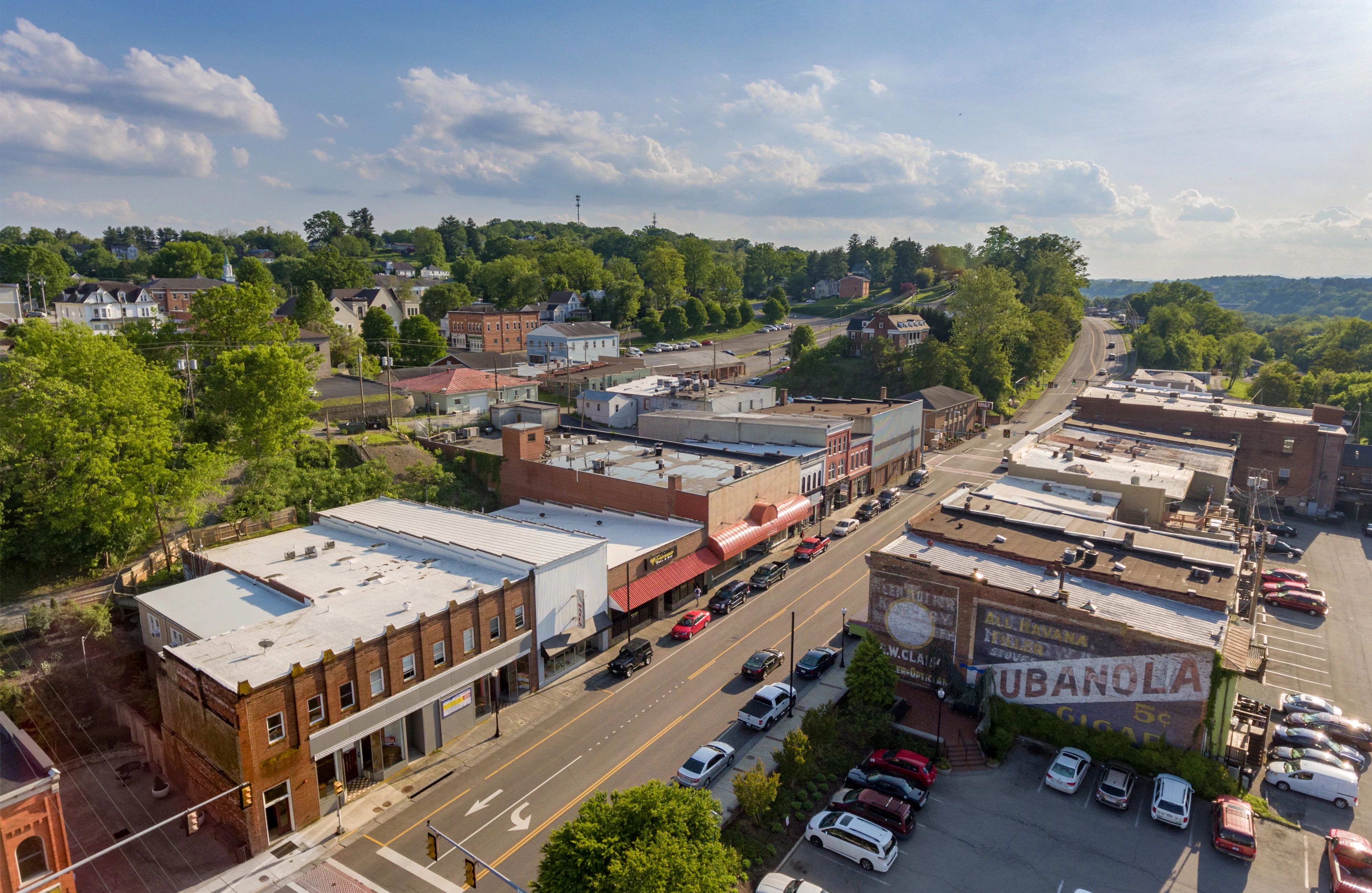 Radford, Virginia — view of the city and surrounding landscape